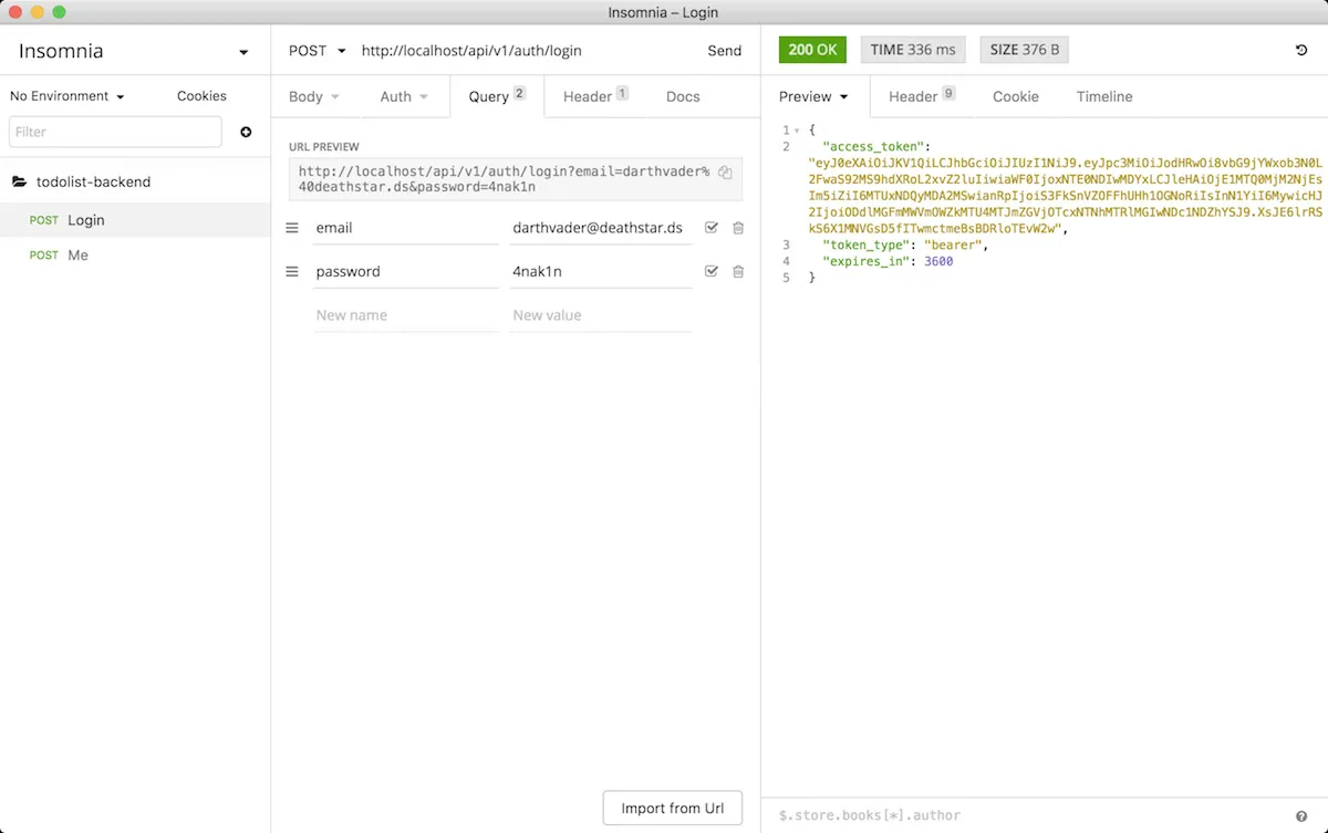 Login with JWTs