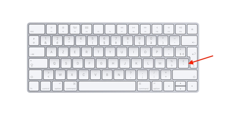 Le clavier Apple Français