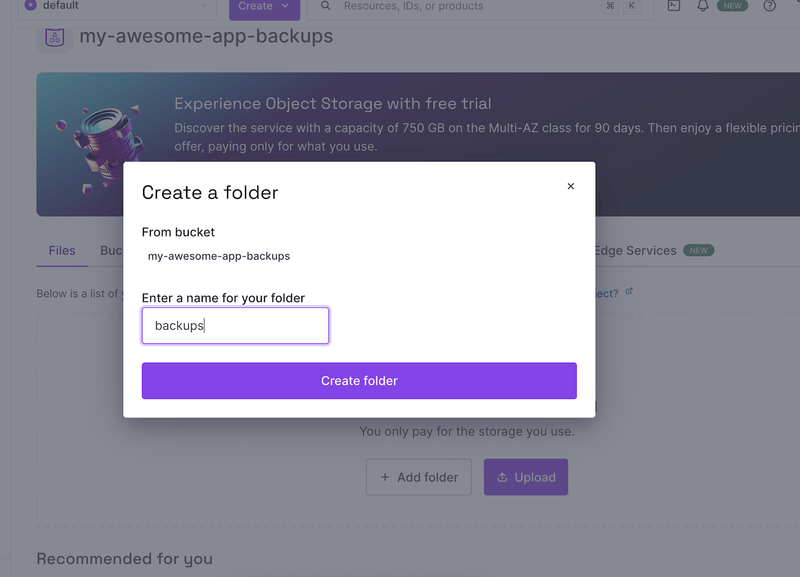 create folder