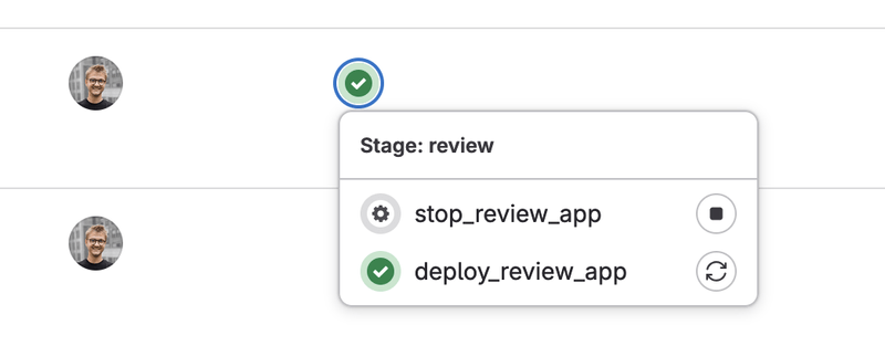 Gitlab UI of your pipeline